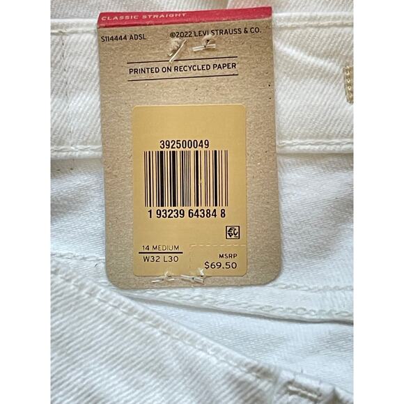 Levi’s Original Women's Classic Straight Fit Jeans Size 14 Medium - Picture 6 of 7